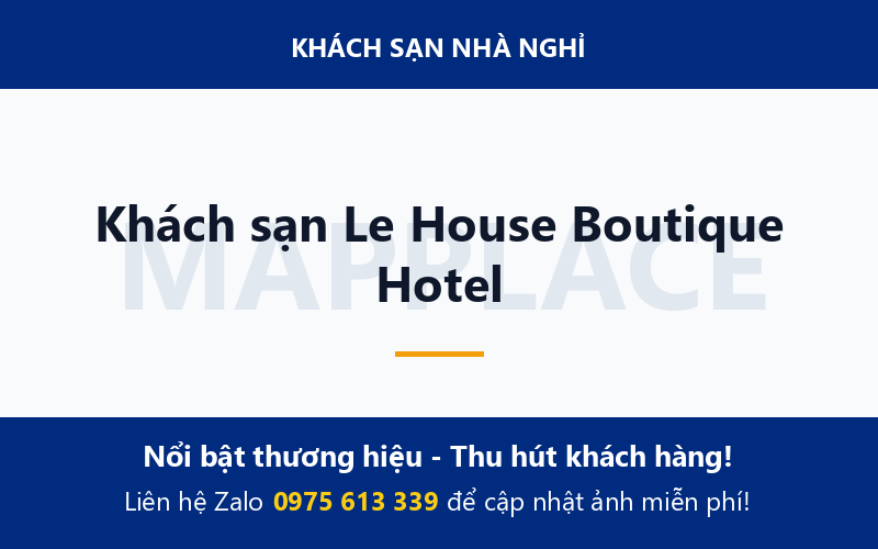 Khách sạn Le House Boutique Hotel
