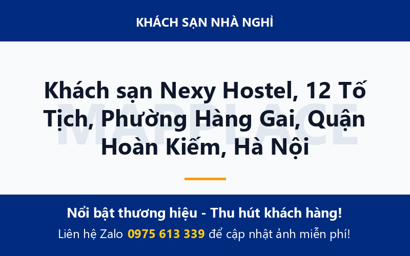 Khách sạn Nexy Hostel, 12 Tố Tịch, Phường Hàng Gai, Quận Hoàn Kiếm, Hà Nội