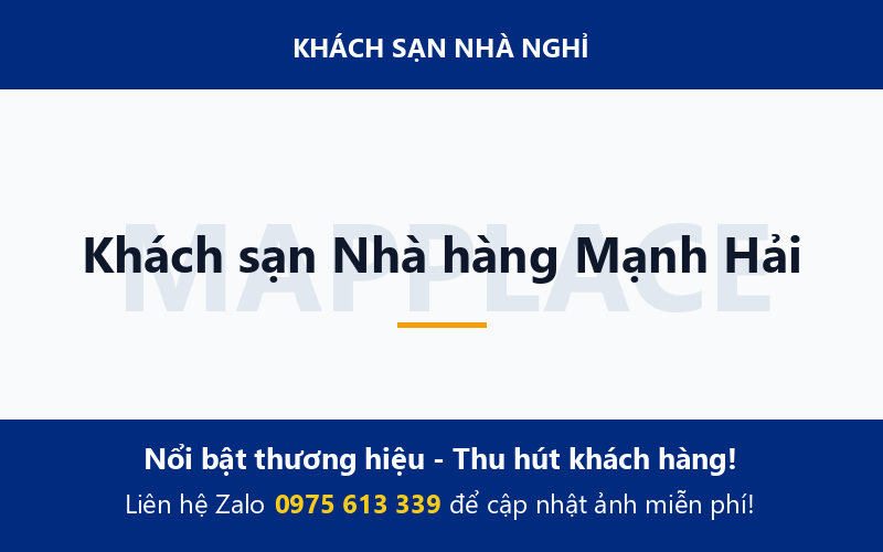 Khách sạn Nhà hàng Mạnh Hải