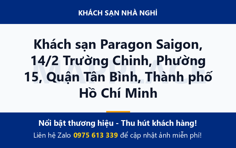 Khách sạn Paragon Saigon, 14/2 Trường Chinh, Phường 15, Quận Tân Bình, Thành phố Hồ Chí Minh