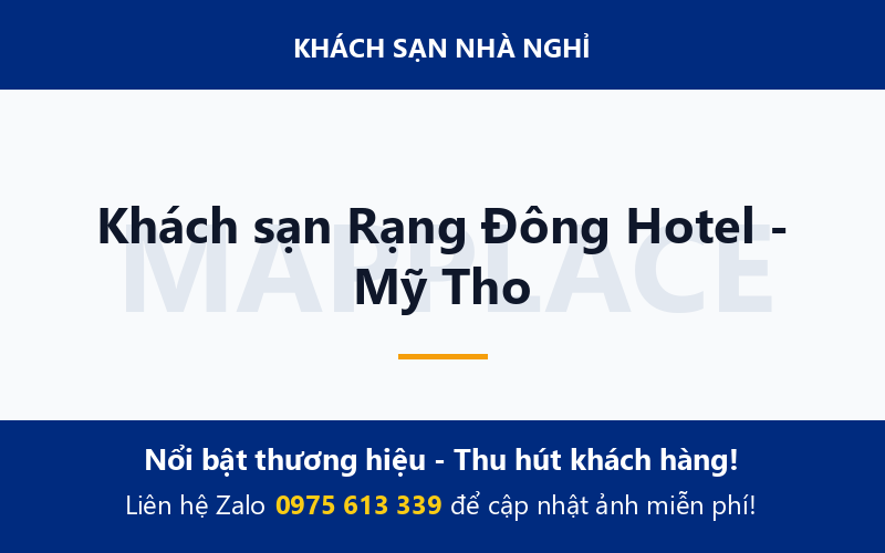 Khách sạn Rạng Đông Hotel - Mỹ Tho