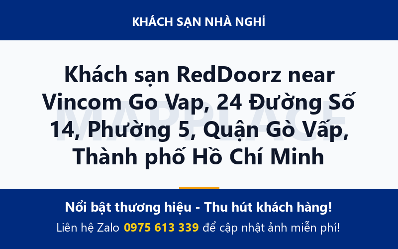 Khách sạn RedDoorz near Vincom Go Vap, 24 Đường Số 14, Phường 5, Quận Gò Vấp, Thành phố Hồ Chí Minh