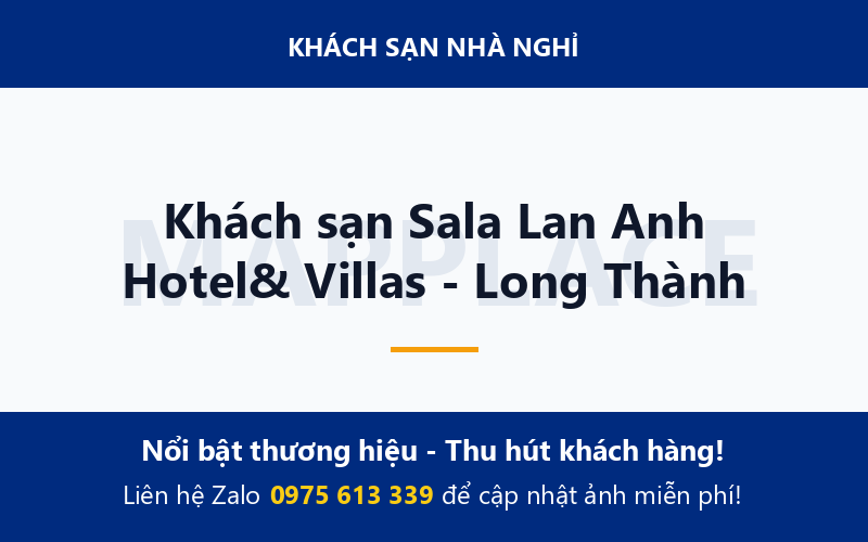 Khách sạn Sala Lan Anh Hotel& Villas - Long Thành