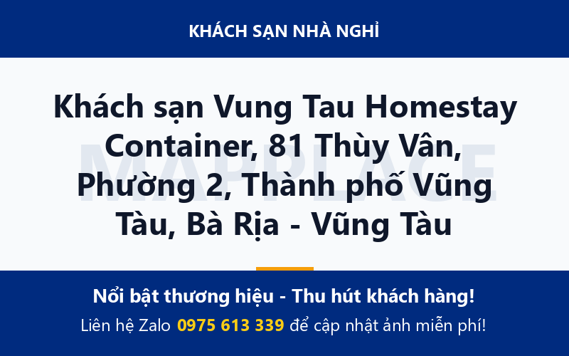 Khách sạn Vung Tau Homestay Container, 81 Thùy Vân, Phường 2, Thành phố Vũng Tàu, Bà Rịa - Vũng Tàu