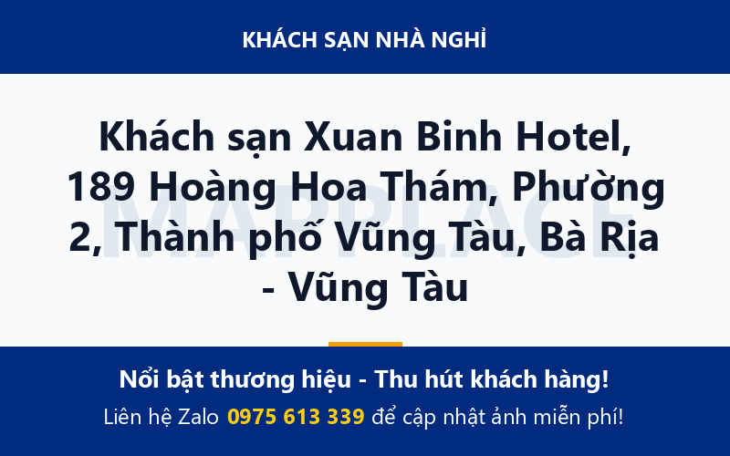 Khách sạn Xuan Binh Hotel, 189 Hoàng Hoa Thám, Phường 2, Thành phố Vũng Tàu, Bà Rịa - Vũng Tàu