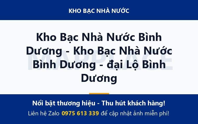 Kho Bạc Nhà Nước Bình Dương - Kho Bạc Nhà Nước Bình Dương - đại Lộ Bình Dương
