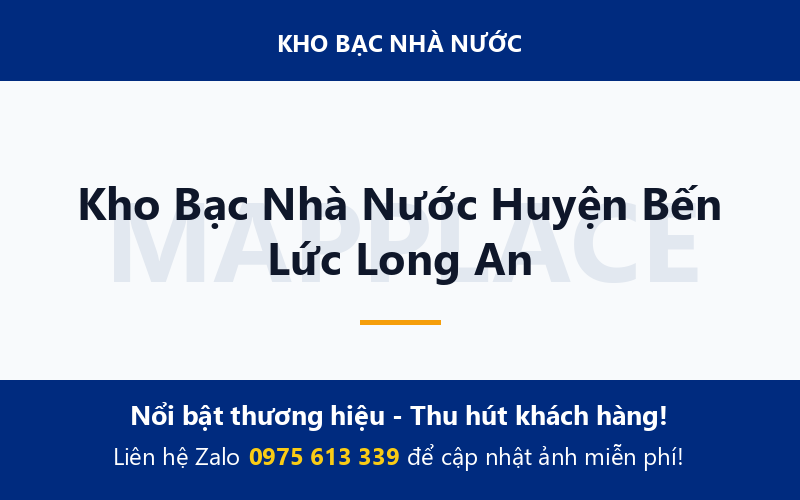 Kho Bạc Nhà Nước Huyện Bến Lức Long An