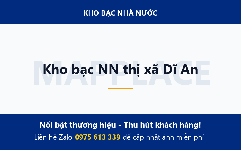Kho bạc NN thị xã Dĩ An