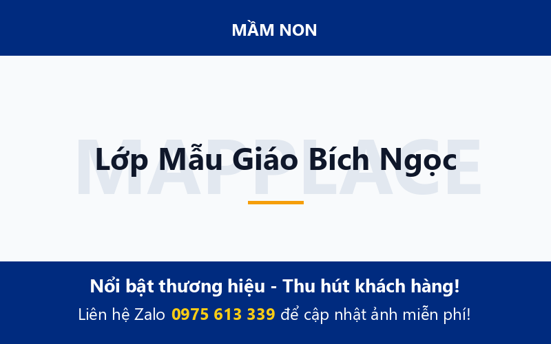 Lớp Mẫu Giáo Bích Ngọc