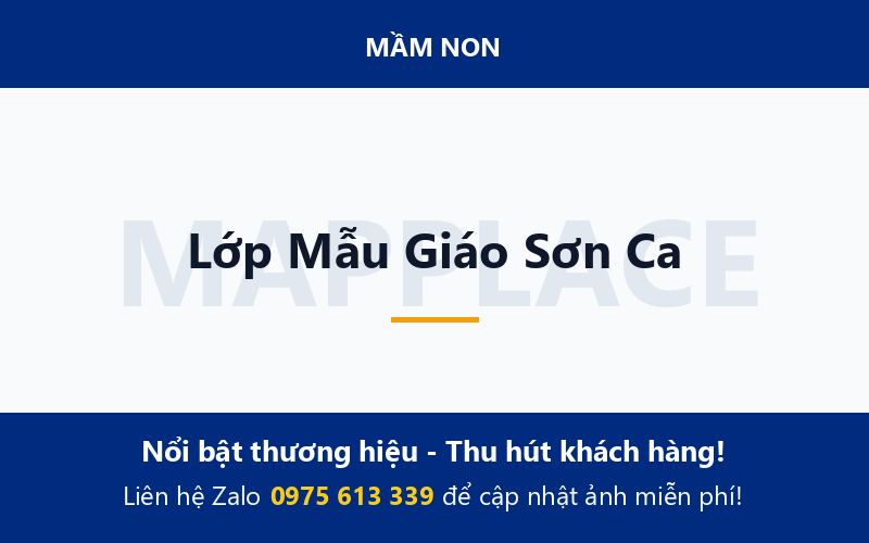 Lớp Mẫu Giáo Sơn Ca