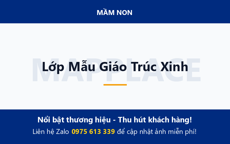 Lớp Mẫu Giáo Trúc Xinh