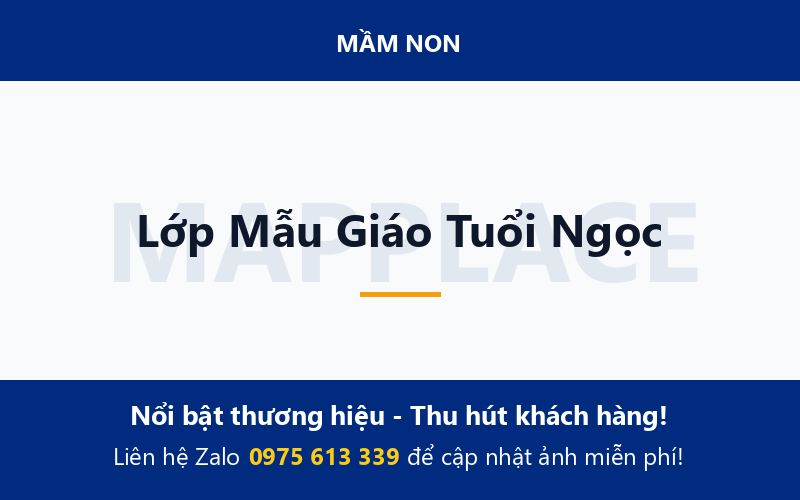 Lớp Mẫu Giáo Tuổi Ngọc