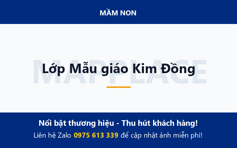 Lớp Mẫu giáo Kim Đồng