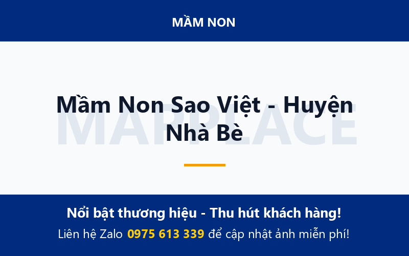 Mầm Non Sao Việt - Huyện Nhà Bè