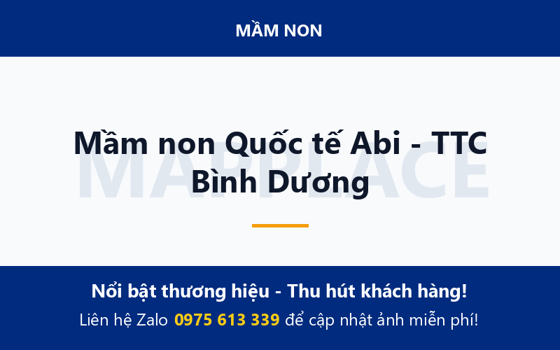 Mầm non Quốc tế Abi - TTC Bình Dương