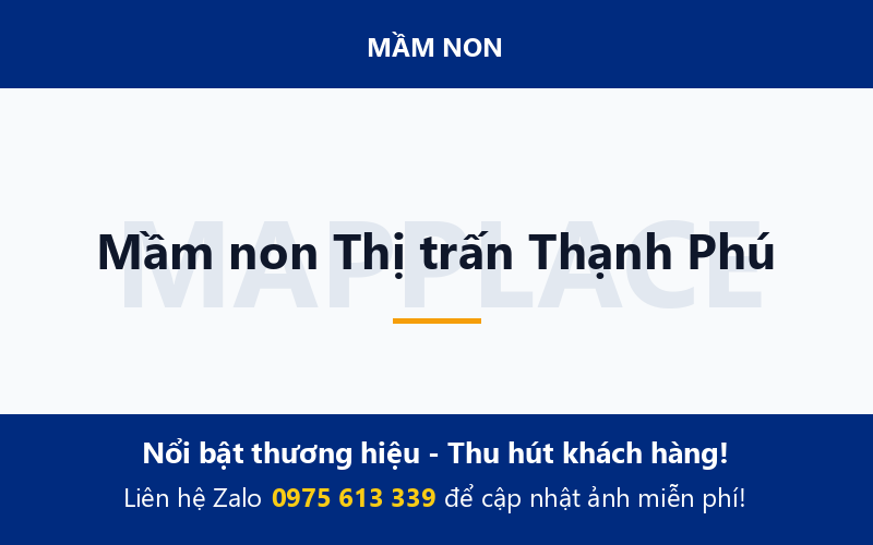 Mầm non Thị trấn Thạnh Phú