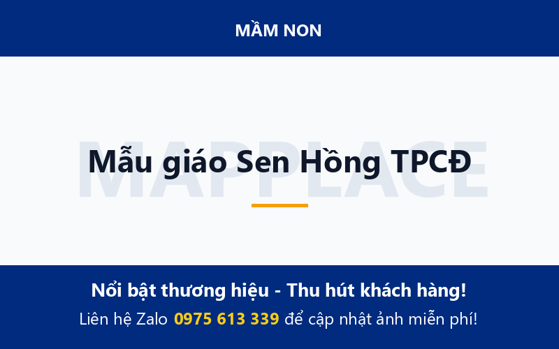Mẫu giáo Sen Hồng TPCĐ