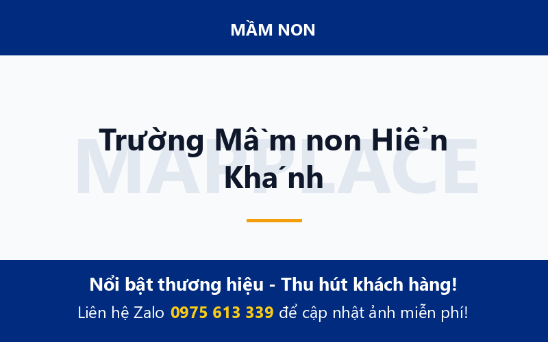 Trường Mầm non Hiển Khánh