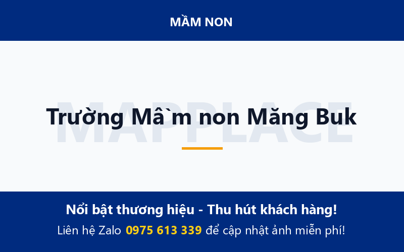 Trường Mầm non Măng Buk
