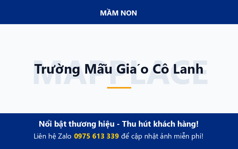 Trường Mẫu Giáo Cô Lanh