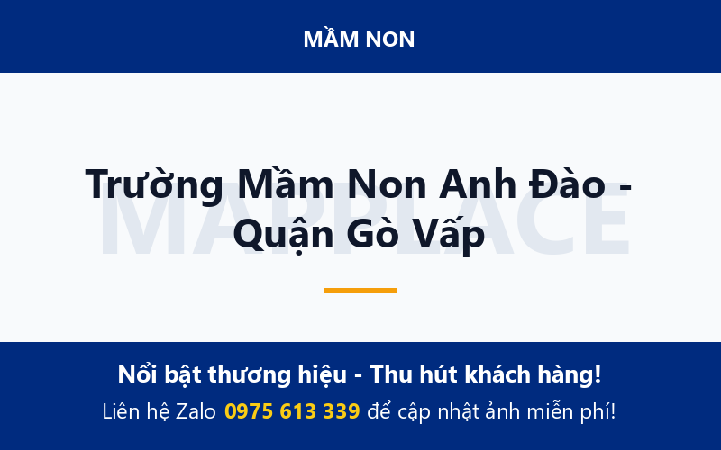 Trường Mầm Non Anh Đào - Quận Gò Vấp