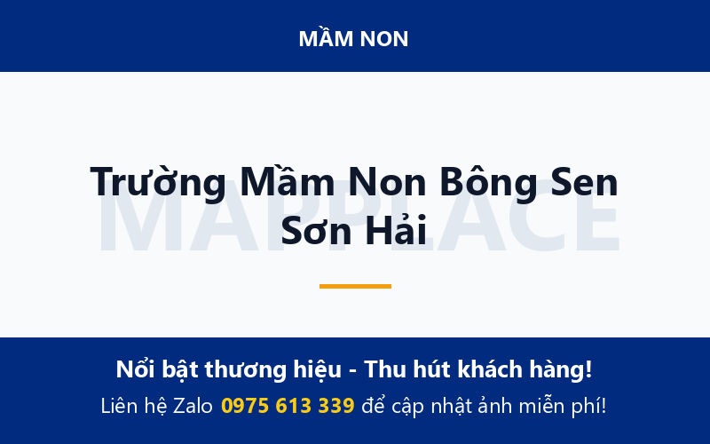 Trường Mầm Non Bông Sen Sơn Hải