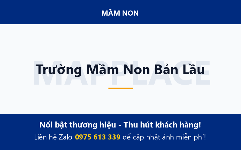 Trường Mầm Non Bản Lầu