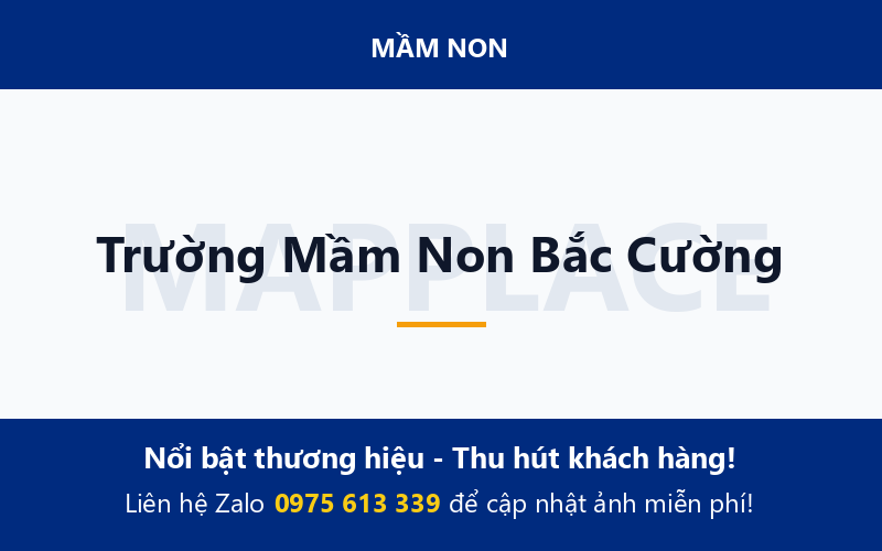 Trường Mầm Non Bắc Cường