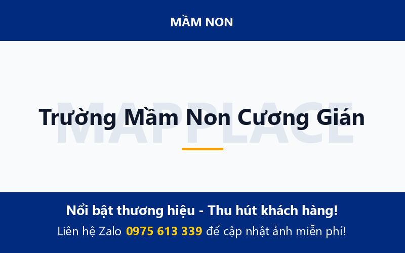Trường Mầm Non Cương Gián