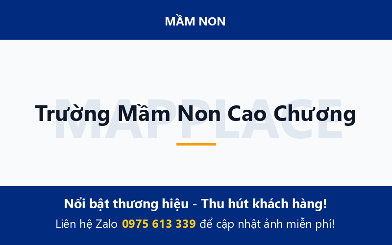 Trường Mầm Non Cao Chương