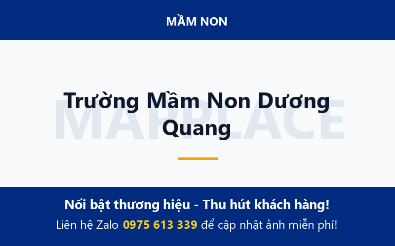 Trường Mầm Non Dương Quang