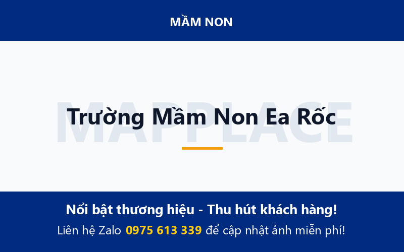 Trường Mầm Non Ea Rốc