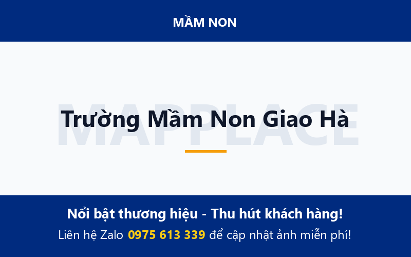 Trường Mầm Non Giao Hà