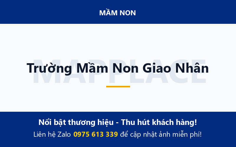 Trường Mầm Non Giao Nhân