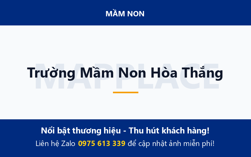 Trường Mầm Non Hòa Thắng