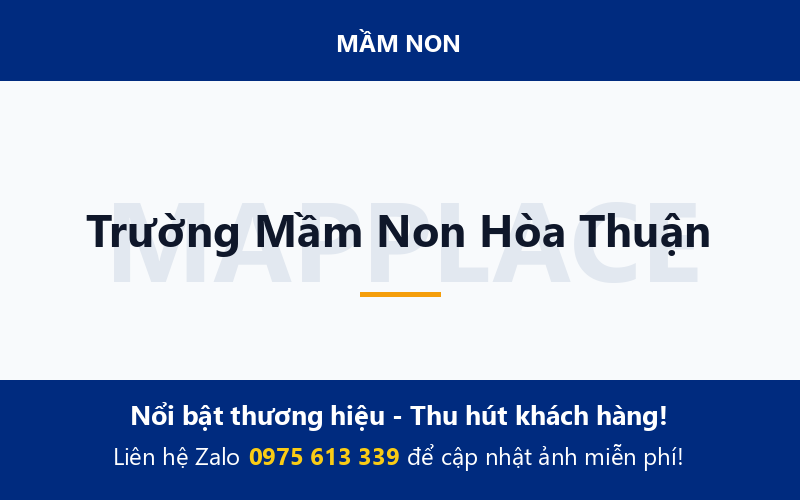 Trường Mầm Non Hòa Thuận