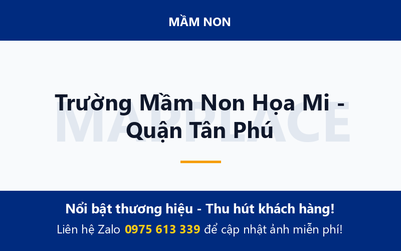 Trường Mầm Non Họa Mi - Quận Tân Phú