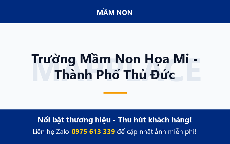 Trường Mầm Non Họa Mi - Thành Phố Thủ Đức