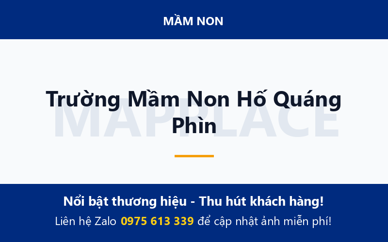 Trường Mầm Non Hố Quáng Phìn