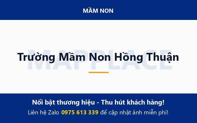 Trường Mầm Non Hồng Thuận