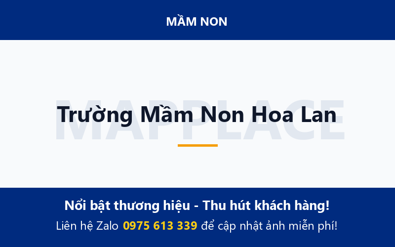 Trường Mầm Non Hoa Lan