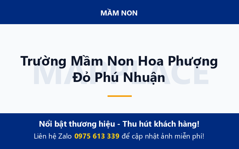 Trường Mầm Non Hoa Phượng Đỏ Phú Nhuận