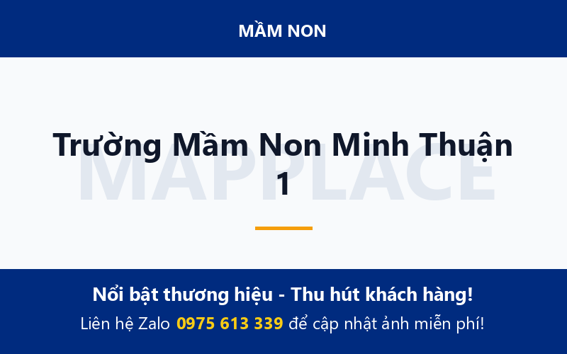 Trường Mầm Non Minh Thuận 1