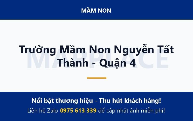 Trường Mầm Non Nguyễn Tất Thành - Quận 4