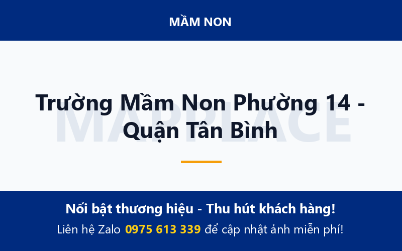 Trường Mầm Non Phường 14 - Quận Tân Bình