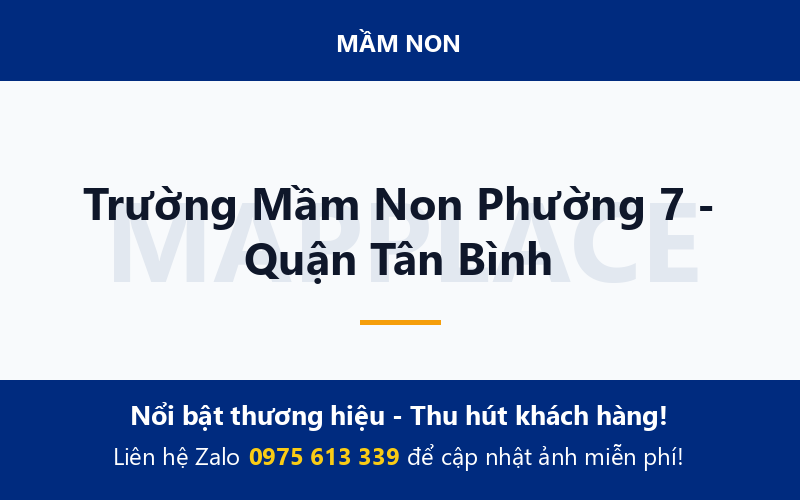 Trường Mầm Non Phường 7 - Quận Tân Bình
