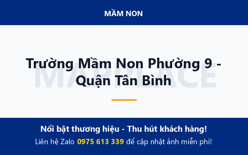 Trường Mầm Non Phường 9 - Quận Tân Bình