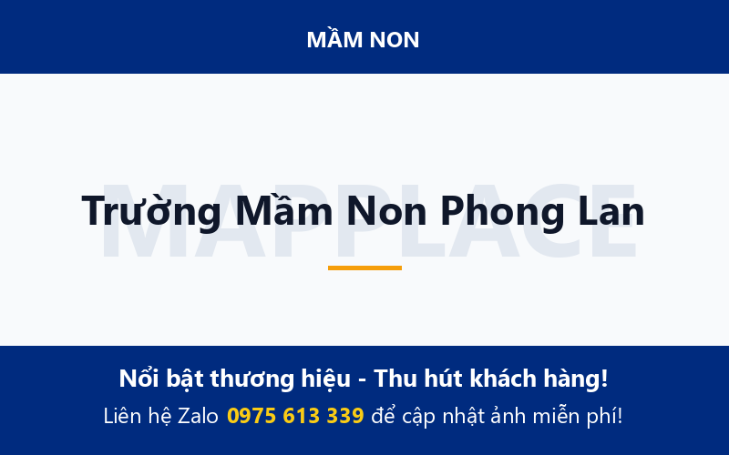 Trường Mầm Non Phong Lan