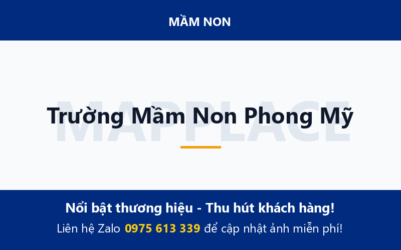 Trường Mầm Non Phong Mỹ