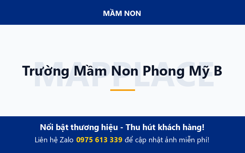 Trường Mầm Non Phong Mỹ B